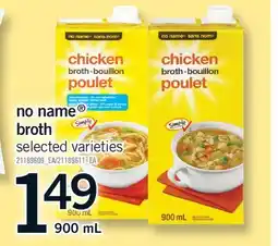 Fortinos NO NAME BROTH offer