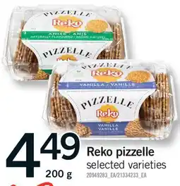 Fortinos REKO PIZZELLE offer