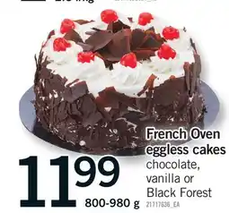 Fortinos FRENCH OVEN EGGLESS CAKES offer
