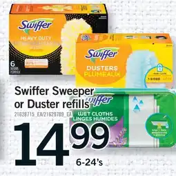 Fortinos SWIFFER SWEEPER OR DUSTER REFILLS, 6-24'S offer