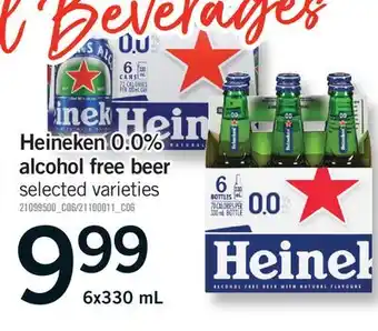 Fortinos HEINEKEN 0.0% ALCOHOL FREE BEER offer