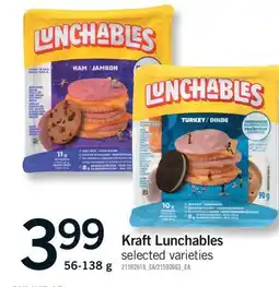 Fortinos KRAFT LUNCHABLES offer