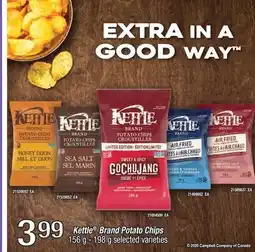 Fortinos KETTLE BRAND POTATO CHIPS 156 G -198 G offer