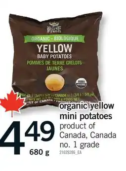 Fortinos ORGANIC YELLOW MINI POTATOES offer