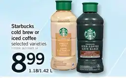 Fortinos STARBUCKS COLD BREW OR ICED COFFEE, 1.18/1 offer