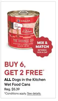 Petvalu ALL Weruva Dogs in the Kitchen Wet Food Cans offer