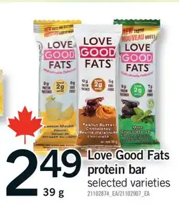 Fortinos LOVE GOOD FATS PROTEIN BAR offer