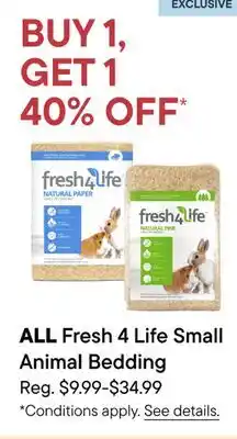 Petvalu ALL Fresh 4 Life Small Animal Bedding offer