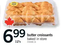 Fortinos BUTTER CROISSANTS, 12's offer