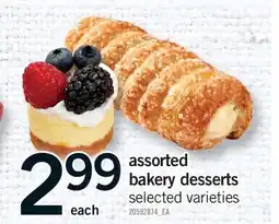 Fortinos ASSORTED BAKERY DESSERTS, EACH offer