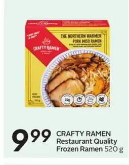 Sobeys CRAFTY RAMEN Restaurant Quality Frozen Ramen offer