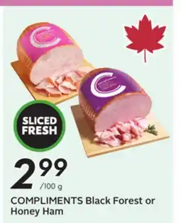 Sobeys COMPLIMENTS Black Forest or Honey Ham offer