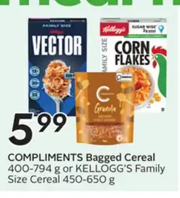 Sobeys COMPLIMENTS Bagged Cereal offer