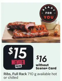 Sobeys Ribs, Full Rack g offer