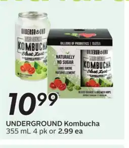 Sobeys UNDERGROUND Kombucha offer