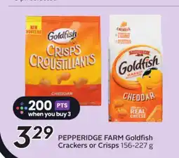 Sobeys PEPPERIDGE FARM Goldfish Crackers or Crisps offer