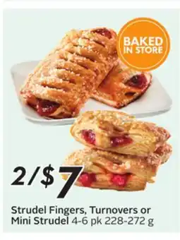 Sobeys Strudel Fingers, Turnovers or Mini Strudel offer