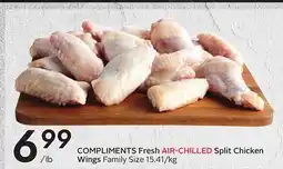 Sobeys COMPLIMENTS Fresh AIR-CHILLED Split Chicken Wings offer