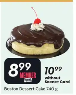Sobeys Boston Dessert Cake offer
