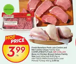 Sobeys Fresh Boneless Pork Loin Centre and Rib Combo Chops Family Size offer