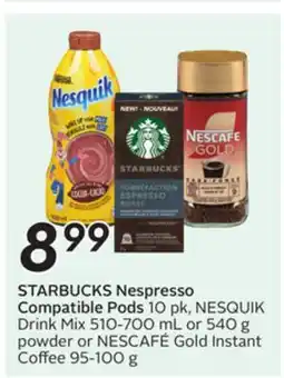 Sobeys STARBUCKS Nespresso Compatible Pods offer