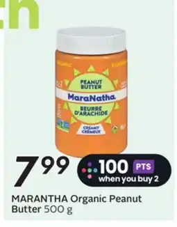 Sobeys MARANATHA Organic Peanut Butter offer