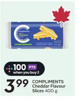 Sobeys COMPLIMENTS Cheddar Flavour Slices offer