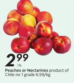 Sobeys Peaches or Nectarines offer