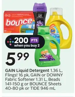 Sobeys GAIN Liquid Detergent offer