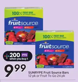 Sobeys SUNRYPE Fruit Source Bars offer