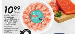 Sobeys COMPLIMENTS Extra Large Cooked Shrimp in Ring with Sauce offer