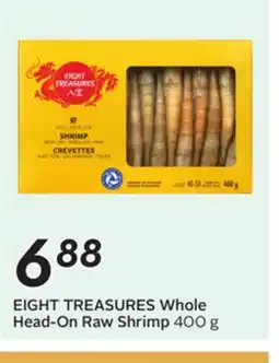 Sobeys EIGHT TREASURES Whole Head-On Raw Shrimp offer