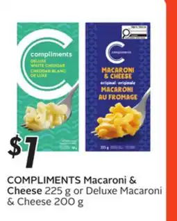 Sobeys COMPLIMENTS Macaroni & Cheese offer