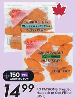 Sobeys 40 FATHOMS Breaded Haddock or Cod Fillets offer