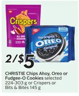 Sobeys CHRISTIE Chips Ahoy, Oreo or Fudgee-O Cookies offer