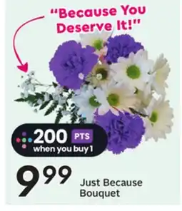 Sobeys Just Because Bouquet offer