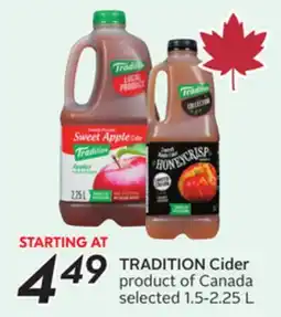 Sobeys TRADITION Cider offer