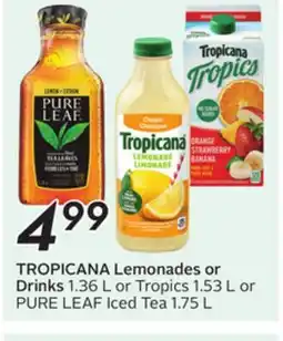 Sobeys TROPICANA Lemonades or Drinks offer