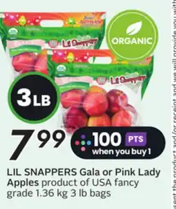Sobeys LIL SNAPPERS Gala or Pink Lady Apples offer