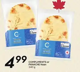 Sobeys COMPLIMENTS or PANACHE Naan offer