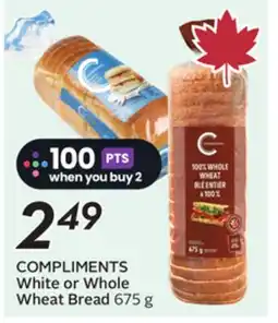 Sobeys COMPLIMENTS White or Whole Wheat Bread offer