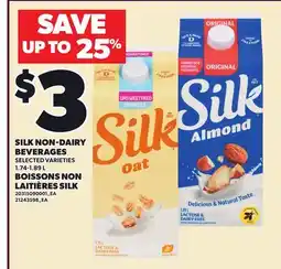 Independent Grocer SILK NON-DAIRY BEVERAGES offer