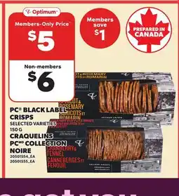 Independent Grocer PC BLACK LABEL CRISPS offer