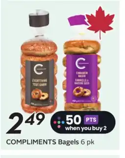 Sobeys COMPLIMENTS Bagels offer