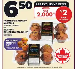 Independent Grocer FARMER'S MARKET MUFFINS offer