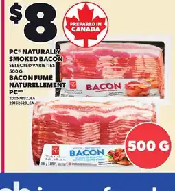 Independent Grocer PC NATURALLY SMOKED BACON offer