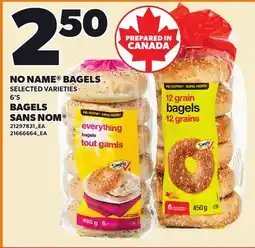 Independent Grocer NO NAME BAGELS offer
