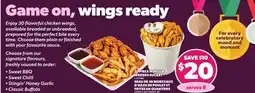 Independent Grocer 30 PIECE WINGS & WEDGES BUCKET offer
