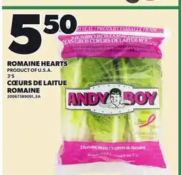 Independent Grocer ROMAINE HEARTS offer