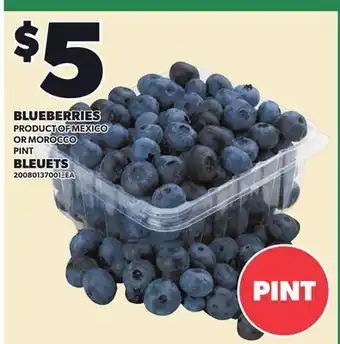 Independent Grocer BLUEBERRIES offer